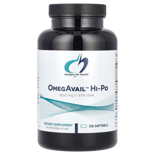<img alt="Designs For Health, OmegAvail Hi-Po, 120 Softgels" title="Designs For Health, OmegAvail Hi-Po, 120 Softgels,879452004788"