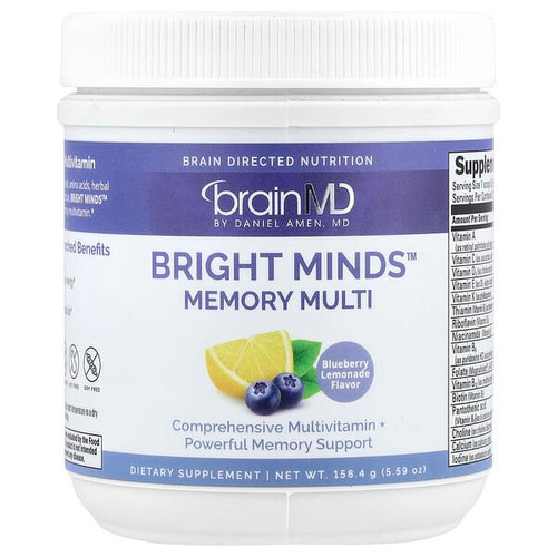 <img alt="BrainMD, Bright Minds Memory Multi, Blueberry Lemonade, 5.59 oz (158.4 g)" title="BrainMD, Bright Minds Memory Multi, Blueberry Lemonade, 5.59 oz (158.4 g),857568003802"