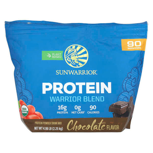 <img alt="Sunwarrior, Warrior Blend, Protein, Chocolate, 4.96 lb (2.25 kg)" title="Sunwarrior, Warrior Blend, Protein, Chocolate, 4.96 lb (2.25 kg),810100920142"