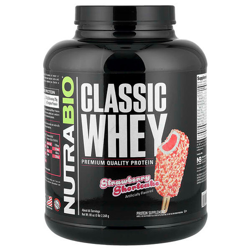 <img alt="NutraBio, Classic Whey Protein, Strawberry Shortcake, 5 lb (2,268 g)" title="NutraBio, Classic Whey Protein, Strawberry Shortcake, 5 lb (2,268 g),649908211110"