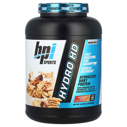 <img alt="BPI Sports, Hydro HD, Hydrolyzed Whey Protein, Cinnamon Cereal, 4.8 lbs (2,176 g)" title="BPI Sports, Hydro HD, Hydrolyzed Whey Protein, Cinnamon Cereal, 4.8 lbs (2,176 g),810516037069"
