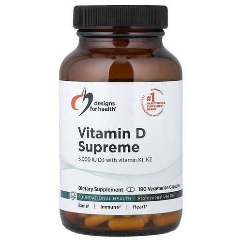 <img alt="Designs For Health, Vitamin D Supreme with Vitamin K1, K2, 180 Vegetarian Capsules" title="Designs For Health, Vitamin D Supreme with Vitamin K1, K2, 180 Vegetarian Capsules,879452002999"