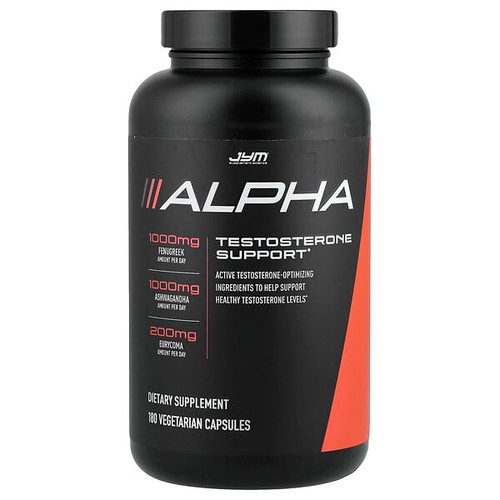 <img alt="JYM Supplement Science, Alpha, Testosterone Support, 180 Vegetarian Capsules" title="JYM Supplement Science, Alpha, Testosterone Support, 180 Vegetarian Capsules,817047020201"