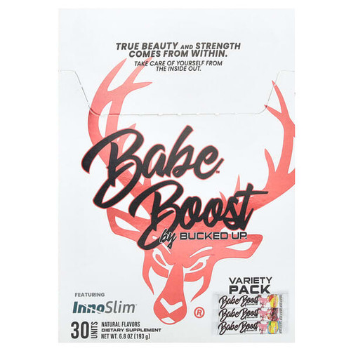 <img alt="Bucked Up, Babe, Boost, Variety Pack, 30 Packets, 0.2 oz Each" title="Bucked Up, Babe, Boost, Variety Pack, 30 Packets, 0.2 oz Each,810131951207"