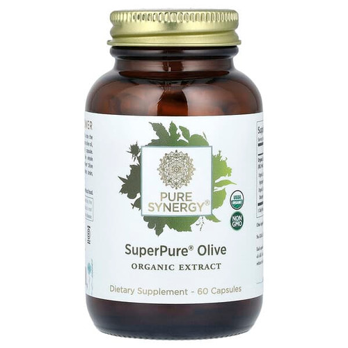 <img alt="Pure Synergy, SuperPure Olive Organic Extract, 60 Capsules" title="Pure Synergy, SuperPure Olive Organic Extract, 60 Capsules,852971004699"
