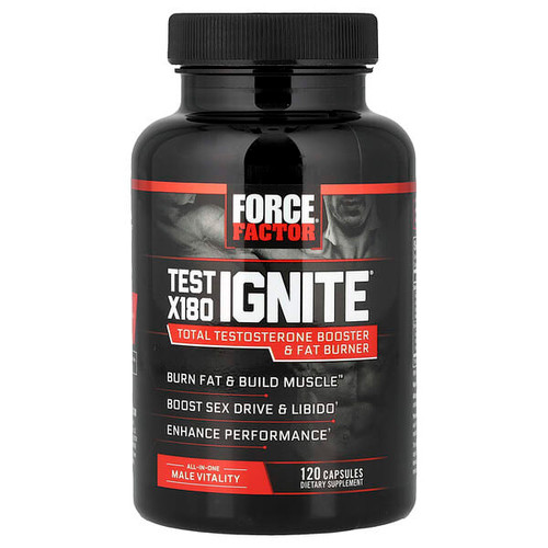 <img alt="Force Factor, Test X180 Ignite, 120 Capsules" title="Force Factor, Test X180 Ignite, 120 Capsules,818594011131"