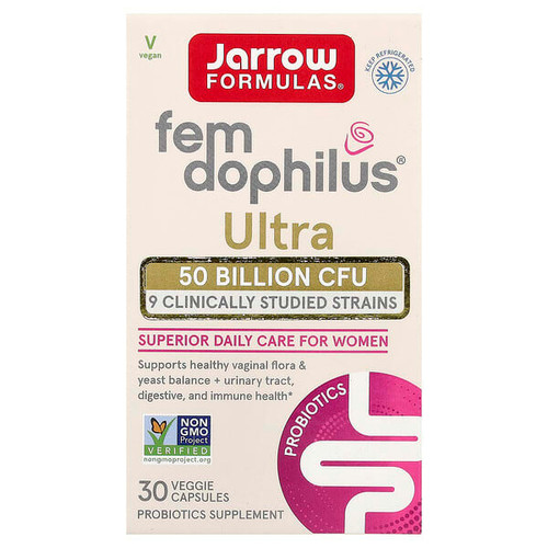 <img alt="Jarrow Formulas, Fem-Dophilus Ultra, 30 Veggie Capsules" title="Jarrow Formulas, Fem-Dophilus Ultra, 30 Veggie Capsules,790011037453"