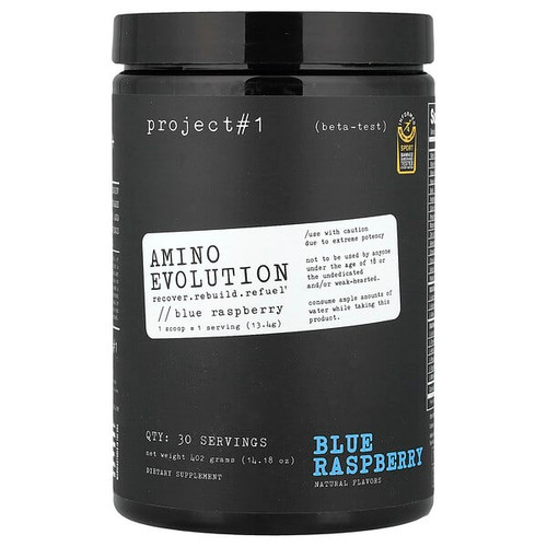 <img alt="Project 1 Nutrition, Amino Evolution, Blue Raspberry, 14.18 oz (402 g)" title="Project 1 Nutrition, Amino Evolution, Blue Raspberry, 14.18 oz (402 g),660251548937"