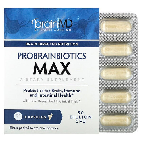 <img alt="BrainMD, Probrainbiotics Max, 30 Billion CFU, 30 Capsules" title="BrainMD, Probrainbiotics Max, 30 Billion CFU, 30 Capsules,857568003482"