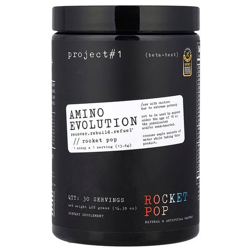 <img alt="Project 1 Nutrition, Amino Evolution, Rocket Pop, 14.39 oz (408 g)" title="Project 1 Nutrition, Amino Evolution, Rocket Pop, 14.39 oz (408 g),655368402517"