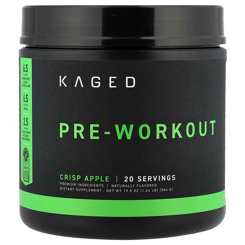 <img alt="Kaged, Pre-Workout, Crisp Apple, 1.24 lb (564 g)" title="Kaged, Pre-Workout, Crisp Apple, 1.24 lb (564 g),850045966546"