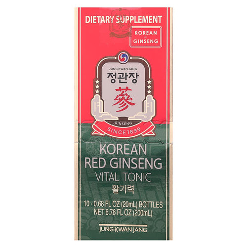 <img alt="JungKwanJang, Korean Red Ginseng Vital Tonic, 10 Bottles, 0.68 fl oz (20 ml) Each" title="JungKwanJang, Korean Red Ginseng Vital Tonic, 10 Bottles, 0.68 fl oz (20 ml) Each,819079014326"