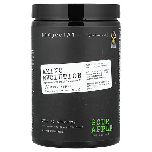 <img alt="Project 1 Nutrition, Amino Evolution, Sour Apple, 15.13 oz (429 g)" title="Project 1 Nutrition, Amino Evolution, Sour Apple, 15.13 oz (429 g),660251909493"