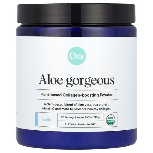<img alt="Ora, Aloe Gorgeous, Plant-Based Collagen-Boosting Powder, Vanilla , 8.47 oz (240 g)" title="Ora, Aloe Gorgeous, Plant-Based Collagen-Boosting Powder, Vanilla , 8.47 oz (240 g),856720007542"
