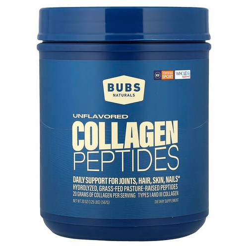 <img alt="BUBS Naturals, Collagen Peptides, Unflavored, 20 oz (567 g)" title="BUBS Naturals, Collagen Peptides, Unflavored, 20 oz (567 g),810121880159"