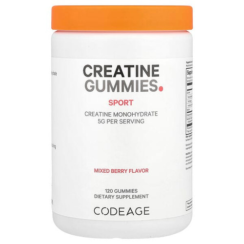 <img alt="Codeage, Sport, Creatine Gummies, Mixed Berry, 120 Gummies" title="Codeage, Sport, Creatine Gummies, Mixed Berry, 120 Gummies,850049609753"