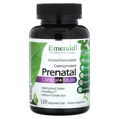 <img alt="Emerald Laboratories, Coenzymated Prenatal Clinical + Multi, 120 Vegetable Caps" title="Emerald Laboratories, Coenzymated Prenatal Clinical + Multi, 120 Vegetable Caps,743650003211"