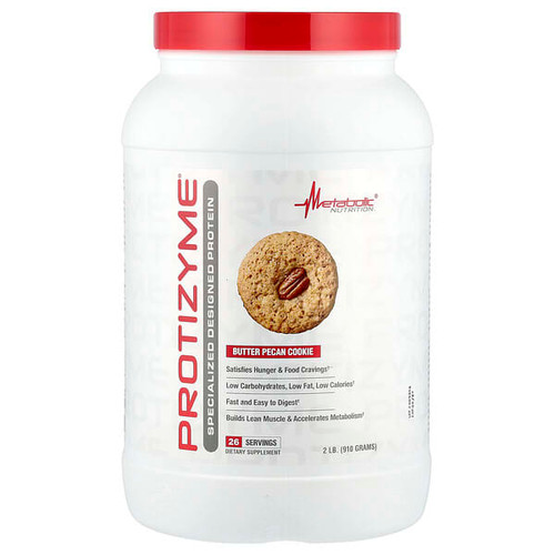 <img alt="Metabolic Nutrition, Protizyme, Specialized Designed Protein, Butter Pecan Cookie, 2 lb (910 g)" title="Metabolic Nutrition, Protizyme, Specialized Designed Protein, Butter Pecan Cookie, 2 lb (910 g),764779771898"