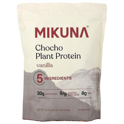 <img alt="MIKUNA, Chocho Plant Protein Powder, Vanilla, 1.42 lbs (645 g)" title="MIKUNA, Chocho Plant Protein Powder, Vanilla, 1.42 lbs (645 g),850028337097"