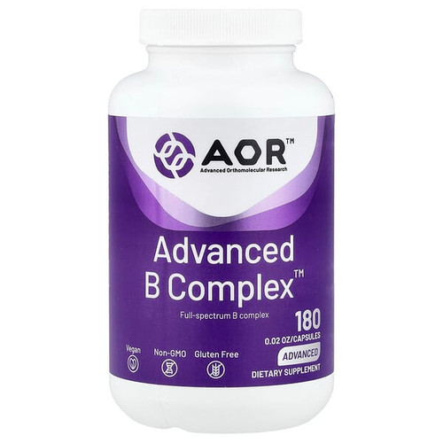 <img alt="Advanced Orthomolecular Research AOR, Advanced B Complex, 180 Capsules" title="Advanced Orthomolecular Research AOR, Advanced B Complex, 180 Capsules,624917082067"