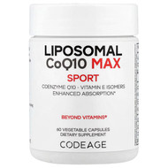 <img alt="Codeage, Liposomal CoQ10 Max, Sport, 60 Vegetable Capsules" title="Codeage, Liposomal CoQ10 Max, Sport, 60 Vegetable Capsules,850043333968"