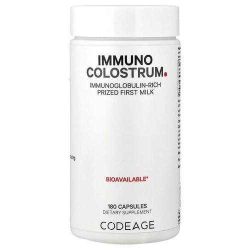 <img alt="Codeage, Immuno Colostrum, 180 Capsules (500 mg per Capsule)" title="Codeage, Immuno Colostrum, 180 Capsules (500 mg per Capsule),850043333883"