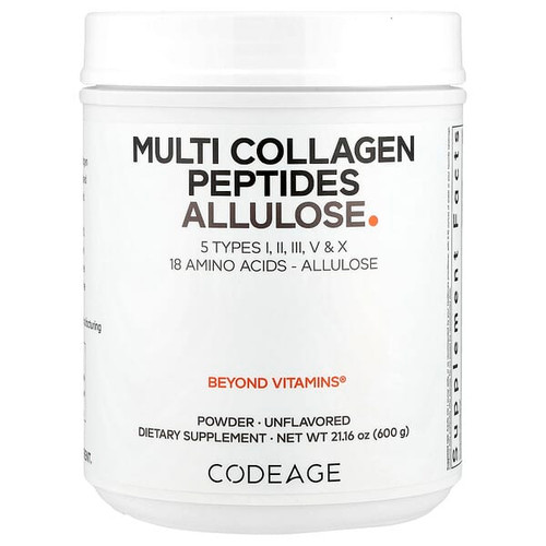 <img alt="Codeage, Multi Collagen Peptides Allulose, Unflavored, 21.16 oz (600 g)" title="Codeage, Multi Collagen Peptides Allulose, Unflavored, 21.16 oz (600 g),850068815807"