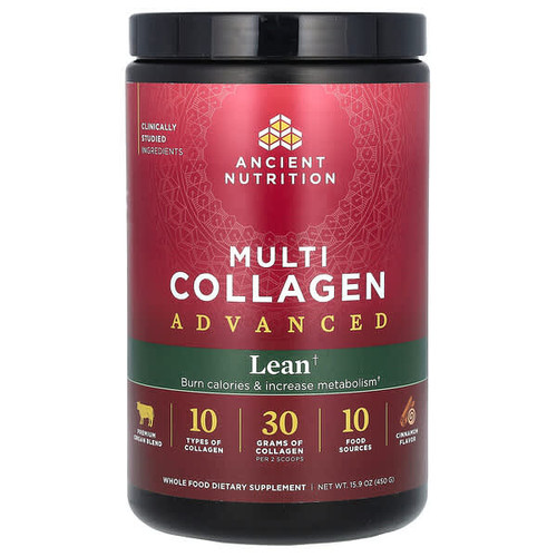 <img alt="Ancient Nutrition, Multi Collagen Advanced, Lean, Cinnamon, 15.9 oz (450 g)" title="Ancient Nutrition, Multi Collagen Advanced, Lean, Cinnamon, 15.9 oz (450 g),816401026859"