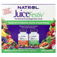<img alt="Natrol, JuiceFestiv, 2 Bottles, 60 Capsules Each" title="Natrol, JuiceFestiv, 2 Bottles, 60 Capsules Each,047469053031"