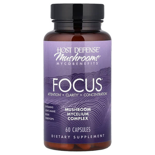 <img alt="Host Defense, Mushrooms Mycobenefits, Focus, 60 Capsules" title="Host Defense, Mushrooms Mycobenefits, Focus, 60 Capsules,633422714103"