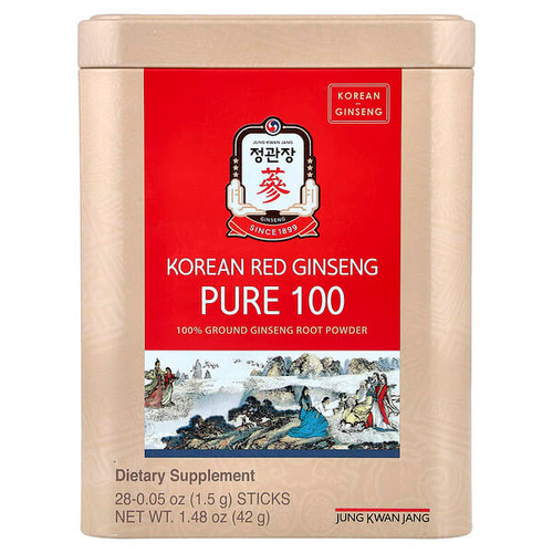 <img alt="JungKwanJang, Korean Red Ginseng, Pure 100, 28 Sticks, 0.05 oz (1.5 g) Each" title="JungKwanJang, Korean Red Ginseng, Pure 100, 28 Sticks, 0.05 oz (1.5 g) Each,819079013879"