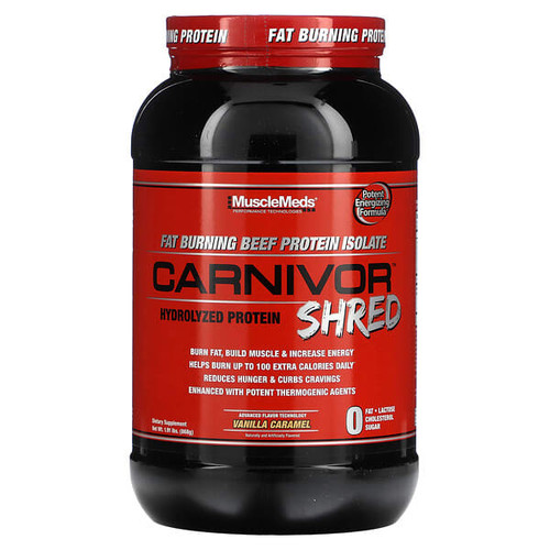 <img alt="MuscleMeds, Carnivor Shred, Hydrolyzed Protein, Vanilla Caramel, 1.91 lbs (868 g)" title="MuscleMeds, Carnivor Shred, Hydrolyzed Protein, Vanilla Caramel, 1.91 lbs (868 g),891597006199"