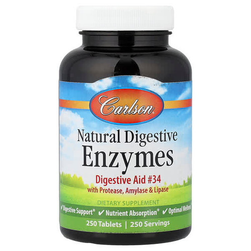 <img alt="Carlson, Natural Digestive Enzymes with Protease, Amylase & Lipase, 250 Tablets" title="Carlson, Natural Digestive Enzymes with Protease, Amylase & Lipase, 250 Tablets,088395066429"
