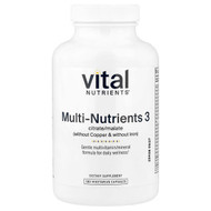<img alt="Vital Nutrients, Multi-Nutrients 3, 180 Vegetarian Capsules" title="Vital Nutrients, Multi-Nutrients 3, 180 Vegetarian Capsules,693465525111"