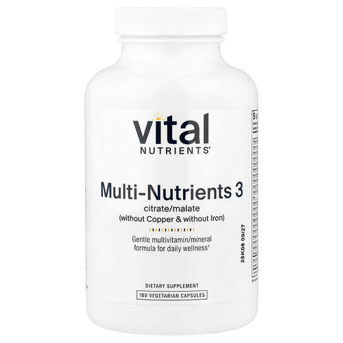 <img alt="Vital Nutrients, Multi-Nutrients 3, 180 Vegetarian Capsules" title="Vital Nutrients, Multi-Nutrients 3, 180 Vegetarian Capsules,693465525111"