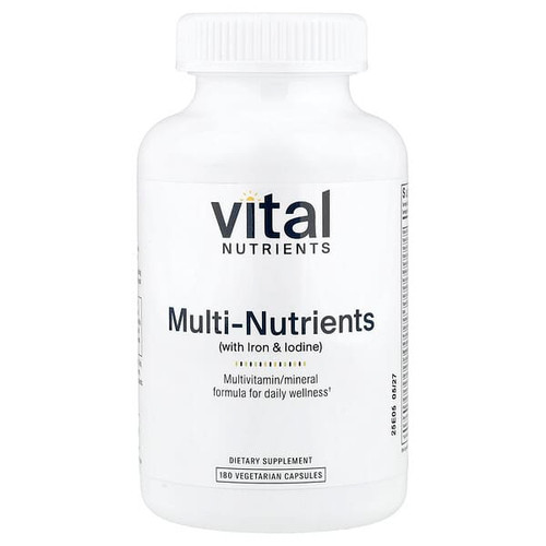 <img alt="Vital Nutrients, Multi-Nutrients (with Iron & Iodine), 180 Vegetarian Capsules" title="Vital Nutrients, Multi-Nutrients (with Iron & Iodine), 180 Vegetarian Capsules,693465505113"