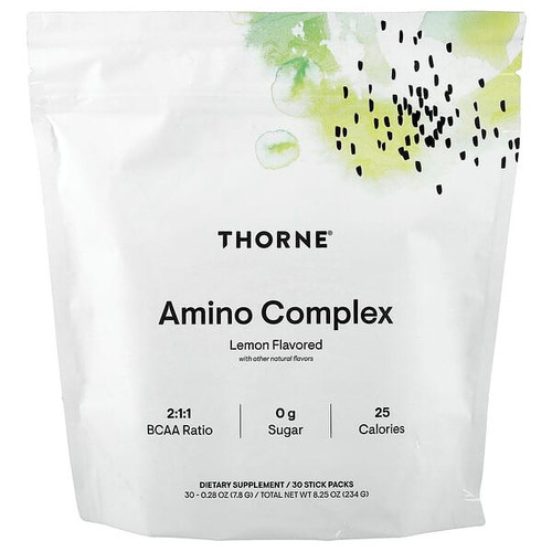 <img alt="Thorne, Amino Complex, Lemon, 30 Stick Packs, 0.28 oz (7.8 g) Each" title="Thorne, Amino Complex, Lemon, 30 Stick Packs, 0.28 oz (7.8 g) Each,693749015154"