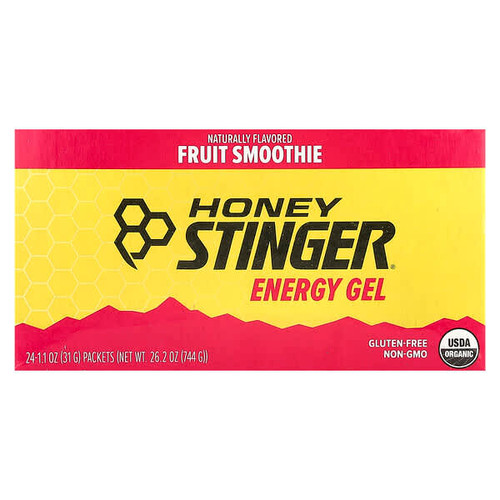<img alt="Honey Stinger, Energy Gel, Fruit Smoothie, 24 Packets, 1.1 oz (31 g) Each" title="Honey Stinger, Energy Gel, Fruit Smoothie, 24 Packets, 1.1 oz (31 g) Each,810815020441"