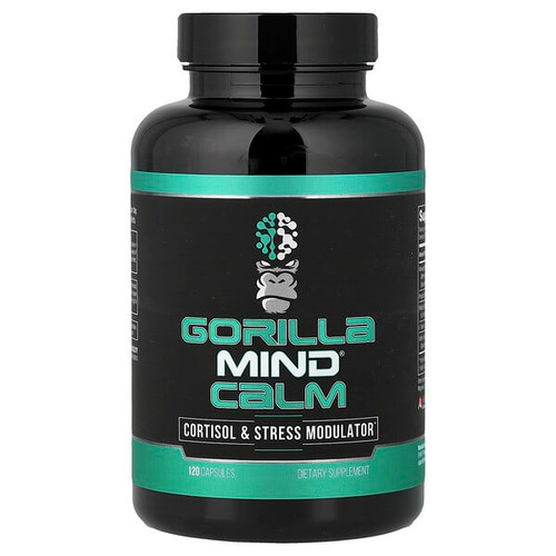 <img alt="Gorilla Mind, Calm, Cortisol & Stress Modulator, 120 Capsules" title="Gorilla Mind, Calm, Cortisol & Stress Modulator, 120 Capsules,810113510934"