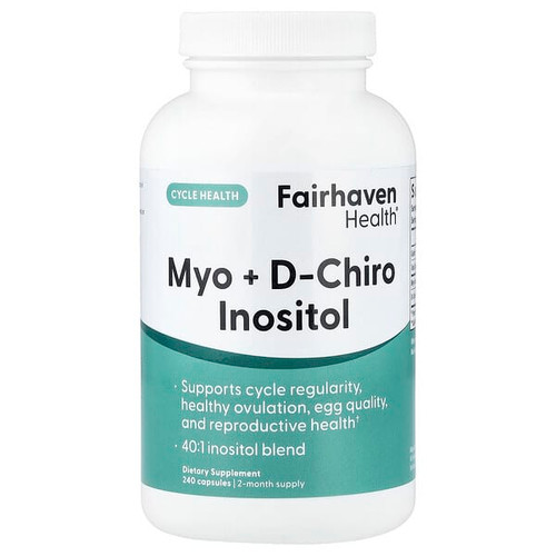 <img alt="Fairhaven Health, Myo + D-Chiro Inositol, 240 Capsules" title="Fairhaven Health, Myo + D-Chiro Inositol, 240 Capsules,850036124139"