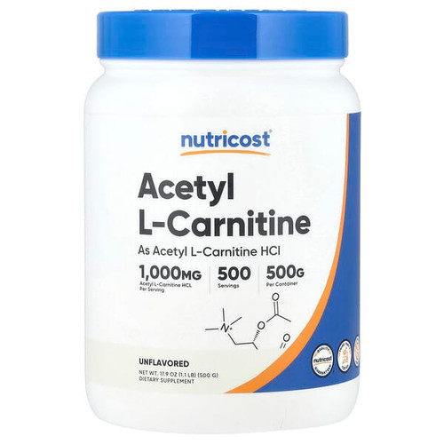<img alt="Nutricost, Acetyl L-Carnitine, Unflavored , 1.1 lb (500 g)" title="Nutricost, Acetyl L-Carnitine, Unflavored , 1.1 lb (500 g),810139575337"