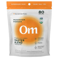 <img alt="Om Mushrooms, Mushroom Powder, 10 Mushroom Complex, Master Blend + Ashwagandha, 6.34 oz (180 g)" title="Om Mushrooms, Mushroom Powder, 10 Mushroom Complex, Master Blend + Ashwagandha, 6.34 oz (180 g),850011996218"
