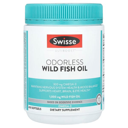 <img alt="Swisse, Ultiboost, Odorless Wild Fish Oil, 1,000 mg, 400 Softgels" title="Swisse, Ultiboost, Odorless Wild Fish Oil, 1,000 mg, 400 Softgels,850021858124"