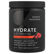 <img alt="Sports Research, Hydrate Electrolytes, Cherry Pomegranate, 15.87 oz (450 g)" title="Sports Research, Hydrate Electrolytes, Cherry Pomegranate, 15.87 oz (450 g),023249091394"