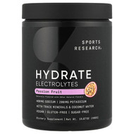<img alt="Sports Research, Hydrate Electrolytes, Passion Fruit, 15.87 oz (450 g)" title="Sports Research, Hydrate Electrolytes, Passion Fruit, 15.87 oz (450 g),023249092858"