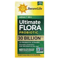 <img alt="Renew Life, Ultimate Flora Probiotic, Adult 50+, 60 Vegan Capsules" title="Renew Life, Ultimate Flora Probiotic, Adult 50+, 60 Vegan Capsules,631257121134"