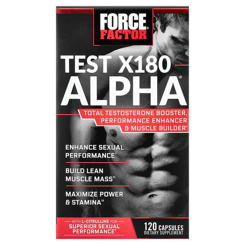 <img alt="Force Factor, Test X180 Alpha, 120 Capsules" title="Force Factor, Test X180 Alpha, 120 Capsules,818594010349"