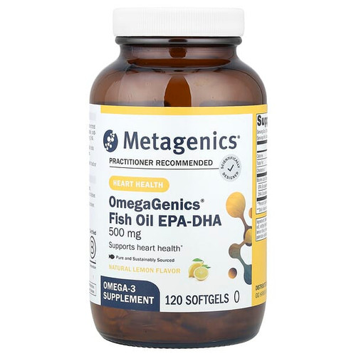 <img alt="Metagenics, OmegaGenics, Fish Oil EPA-DHA, Natural Lemon, 500 mg, 120 Softgels" title="Metagenics, OmegaGenics, Fish Oil EPA-DHA, Natural Lemon, 500 mg, 120 Softgels,755571913555"