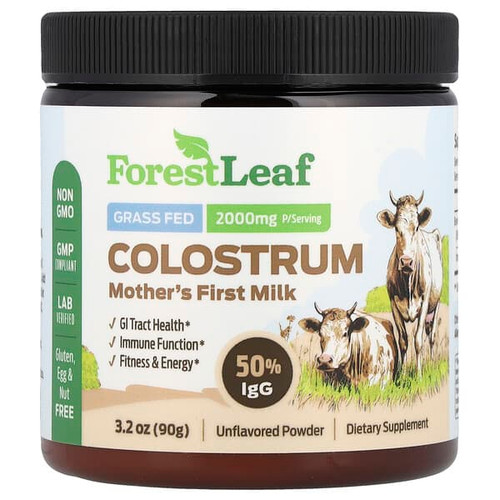 <img alt="Forest Leaf, Colostrum Powder, Mothers First Milk, Unflavored, 3.2 oz (90 g)" title="Forest Leaf, Colostrum Powder, Mothers First Milk, Unflavored, 3.2 oz (90 g),198168485019"