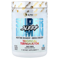 <img alt="ALPHA LION, SuperHuman Sleep, Tropical Terminator, Fruit Punch, 10.56 oz (299 g)" title="ALPHA LION, SuperHuman Sleep, Tropical Terminator, Fruit Punch, 10.56 oz (299 g),810037990393"